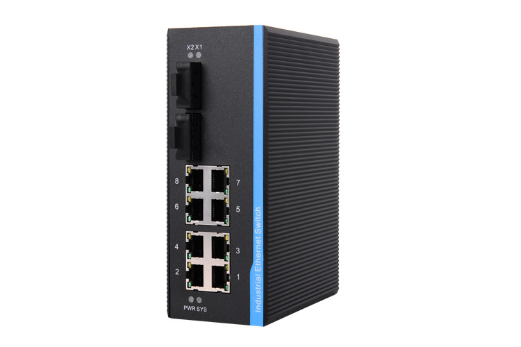 i710B 2光8電(diàn) 全千兆網管型工(gōng)業以太網交換機