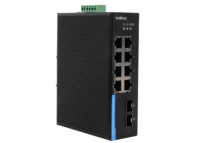 i710A 2光8電(diàn) 全千兆網管型工(gōng)業以太網交換機